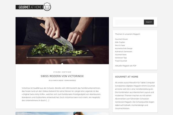 gourmetathome.ch site used Gourmet-desktop