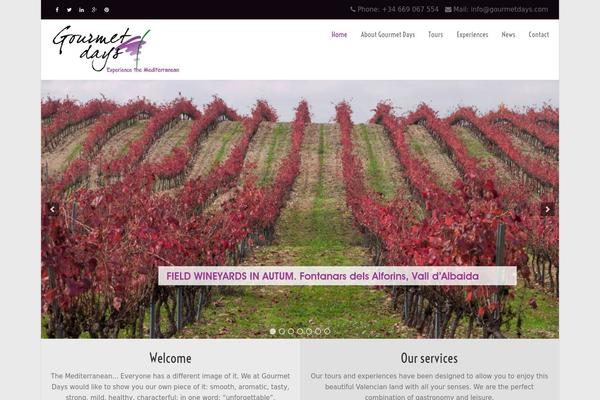 gourmetdays.com site used Encelado_wp