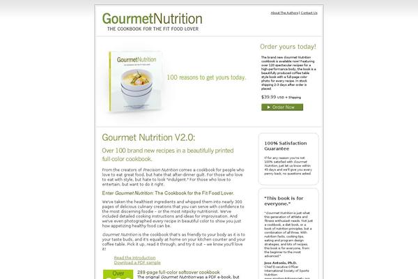 gourmetnutrition.com site used Gn