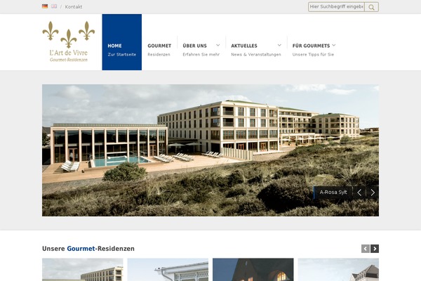 gourmetresidenzen WordPress theme, websites list used gourmetresidenzen theme gourmetresidenzen theme websites examples