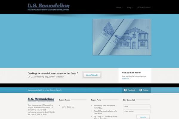 Construct theme site design template sample