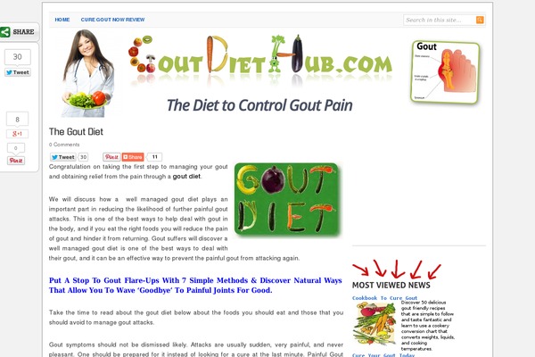 goutdiethub.com site used Authoritize