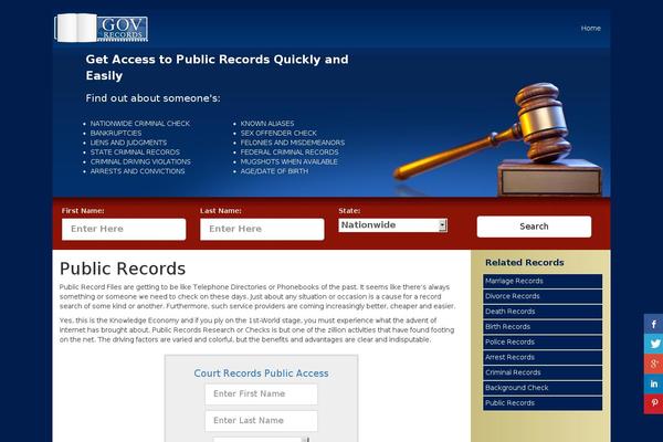 gov-record.org site used Govrecords