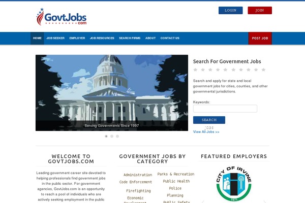 govtjobs.com site used Workup