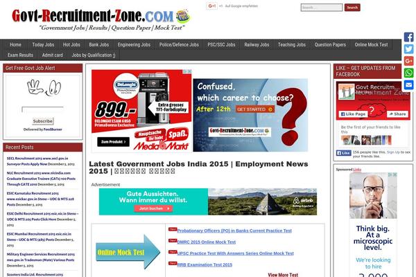 govtrecruitmentzone.com site used Dark-top-travel