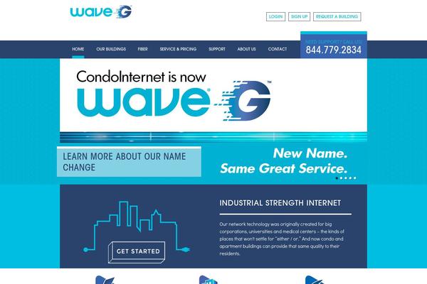 Wave theme site design template sample