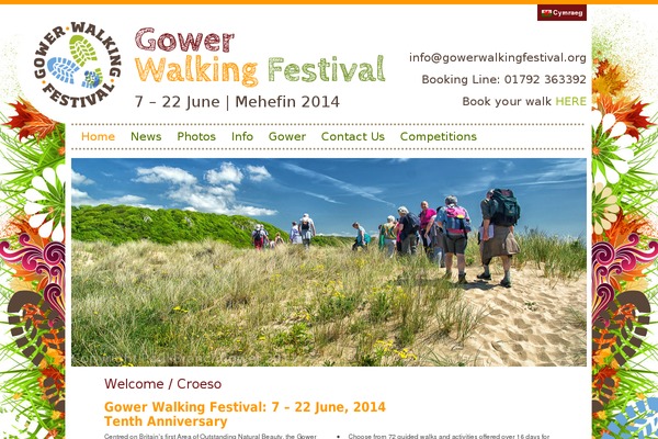 gowerwalkingfestival.org site used Gwf