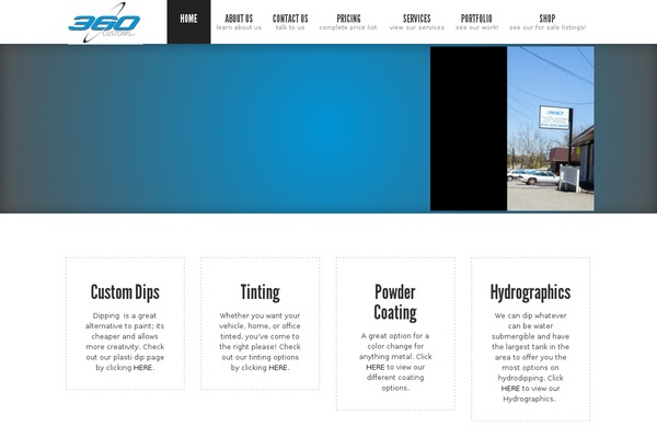 WordPress website example screenshot