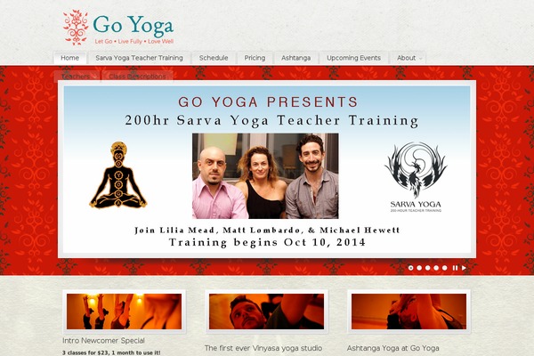 goyoga.ws site used PureVISION