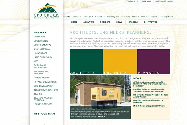WordPress website example screenshot
