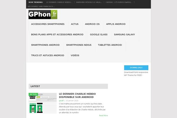 Point theme site design template sample