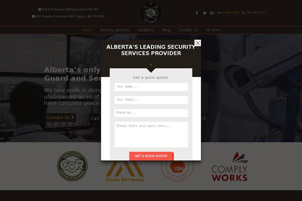 Impreza theme site design template sample