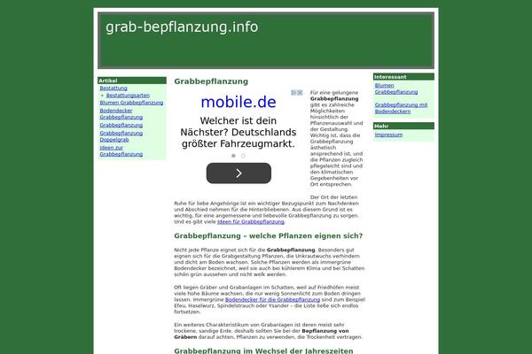 grab-bepflanzung.info site used Fischerstheme