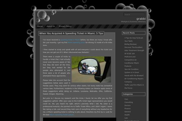 WordPress website example screenshot