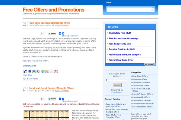 grabfreeoffers.com site used Bloggingpro_mt