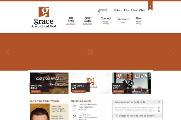 Churchope theme site design template sample