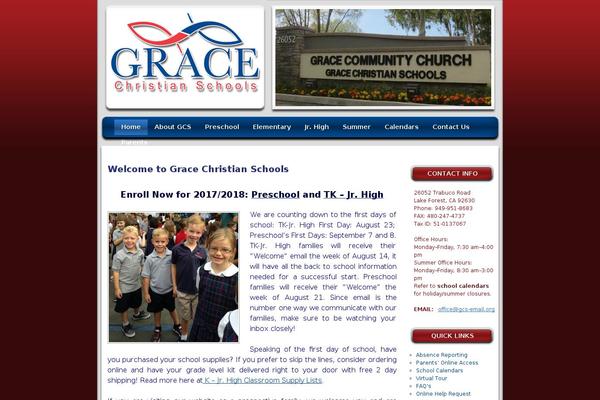 gracechristianschools.org site used Gcs1