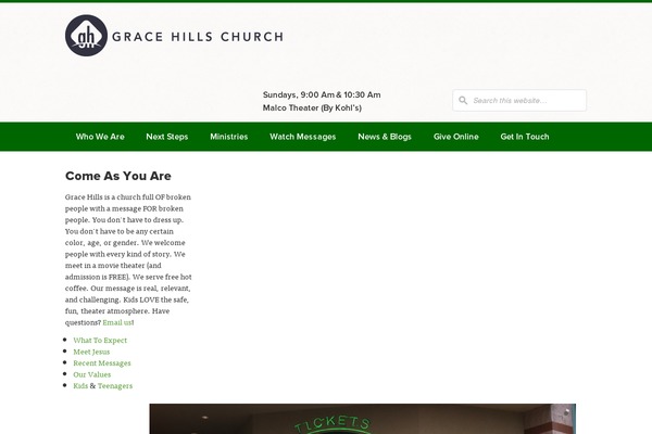 gracehillschurch.com site used Community-pro