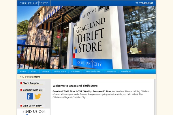 gracelandthriftstore.com site used Christian-city