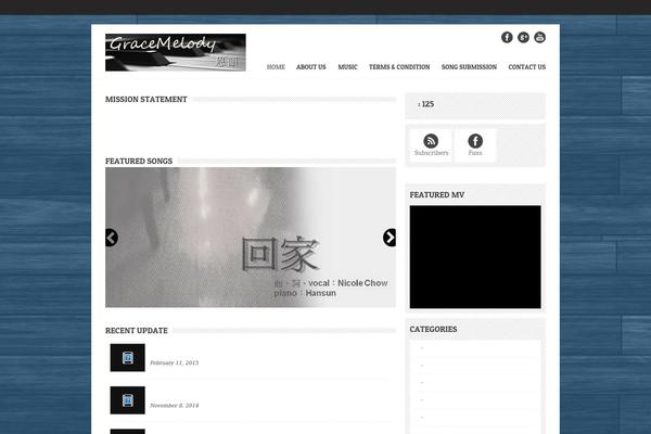 Backstreet theme site design template sample