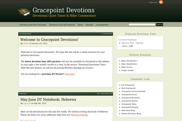 gracepointdevotions.com site used PressPlay