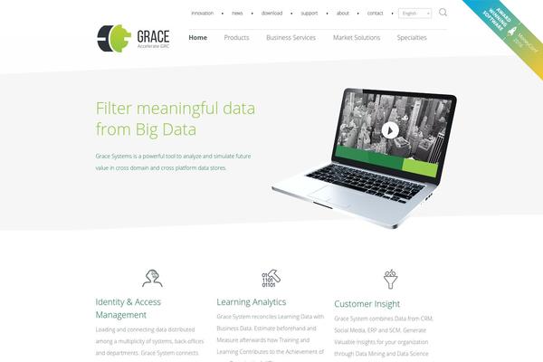 Grace theme site design template sample