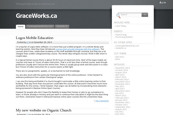 graceworks.ca site used Fusion