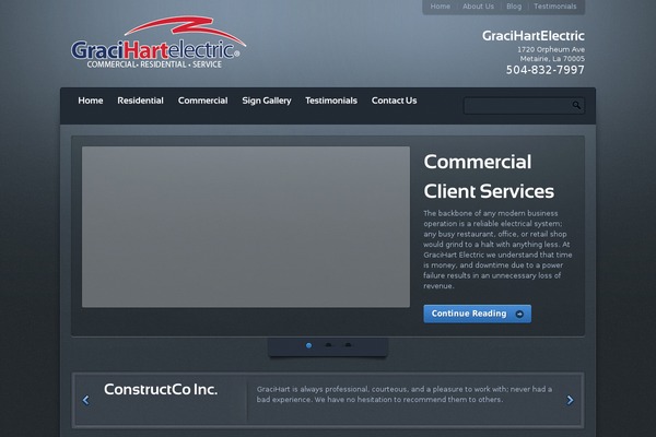 WordPress website example screenshot