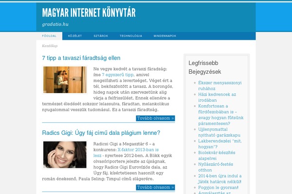 WordPress website example screenshot