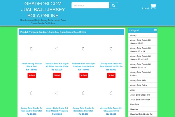 Pasaraya theme site design template sample
