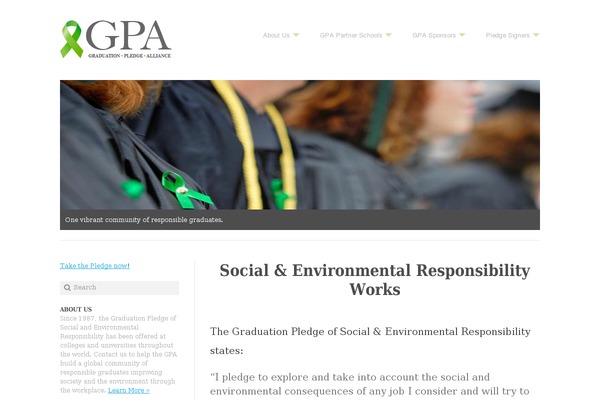 graduationpledge.org site used Gpa