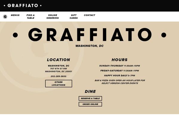 graffiatodc.com site used Graffiato