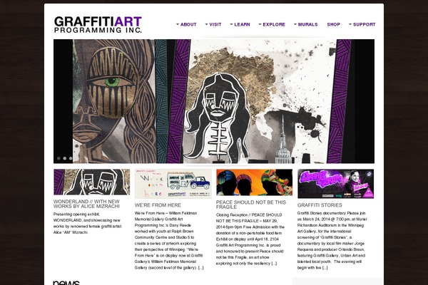 graffitigallery.ca site used Theloft