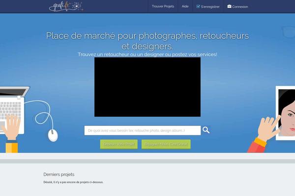 grafi.fr site used Projecttheme