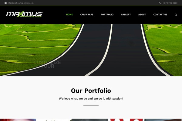 Shadow theme site design template sample