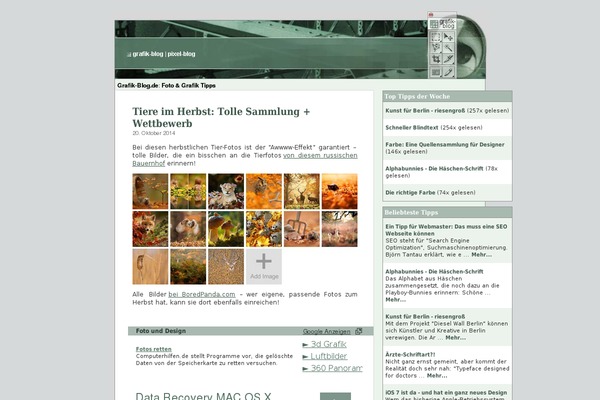 Grafik website example screenshot