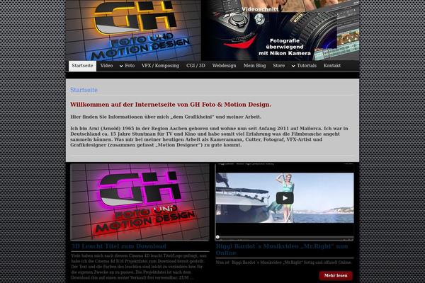 Graphene theme site design template sample