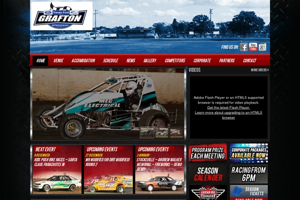 graftonspeedway.com.au site used Grsfton