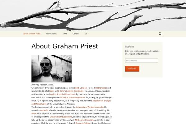 grahampriest.net site used Twentythirteen Child