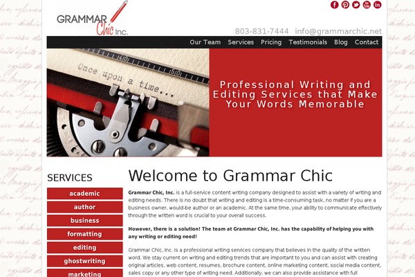 grammarchic.org site used Foundation-master