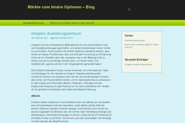 WordPress website example screenshot