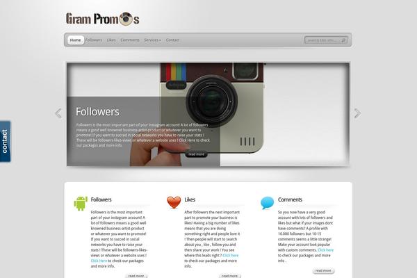 TheProfessional theme site design template sample