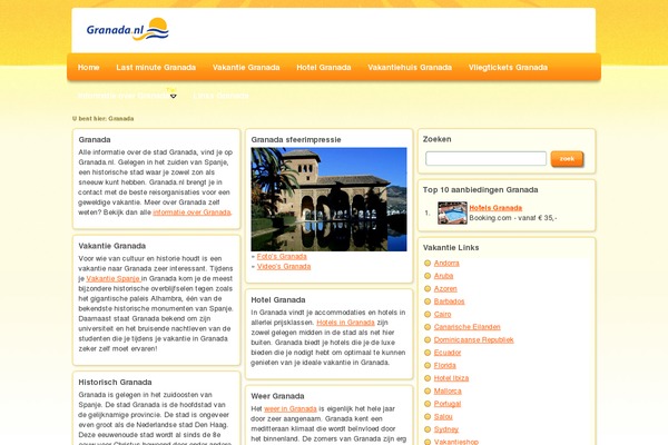granada.nl site used Zonthema