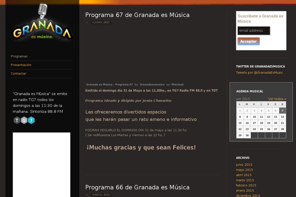 granadaesmusica.es site used Sunspot