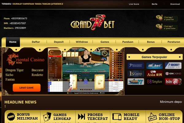grand77bet.net site used Grand77