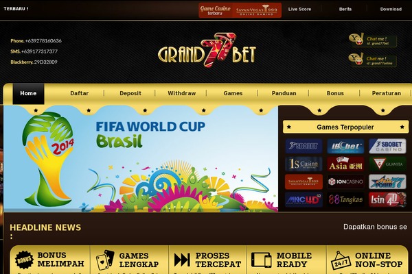 grand77bet.org site used Grand77