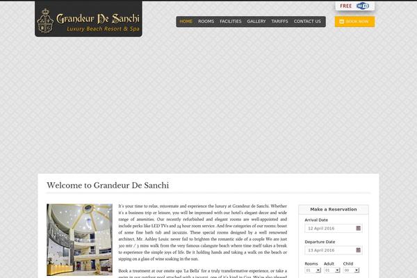 Grandeur theme site design template sample