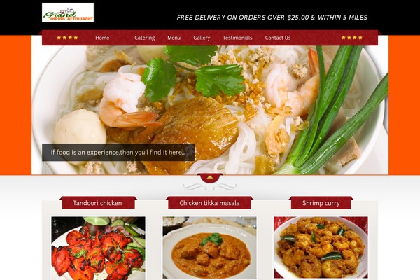 The Restaurant theme site design template sample