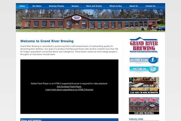 grandriverbrewing.com site used Grb