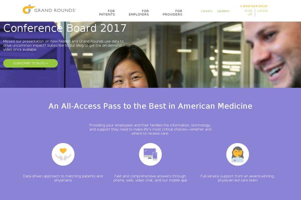 grandrounds2021 theme websites examples